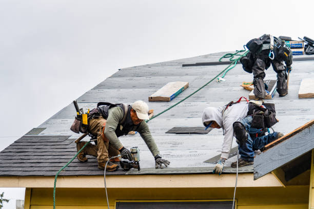 Professional Emergency Roof Repair technician working in Milton, IN
